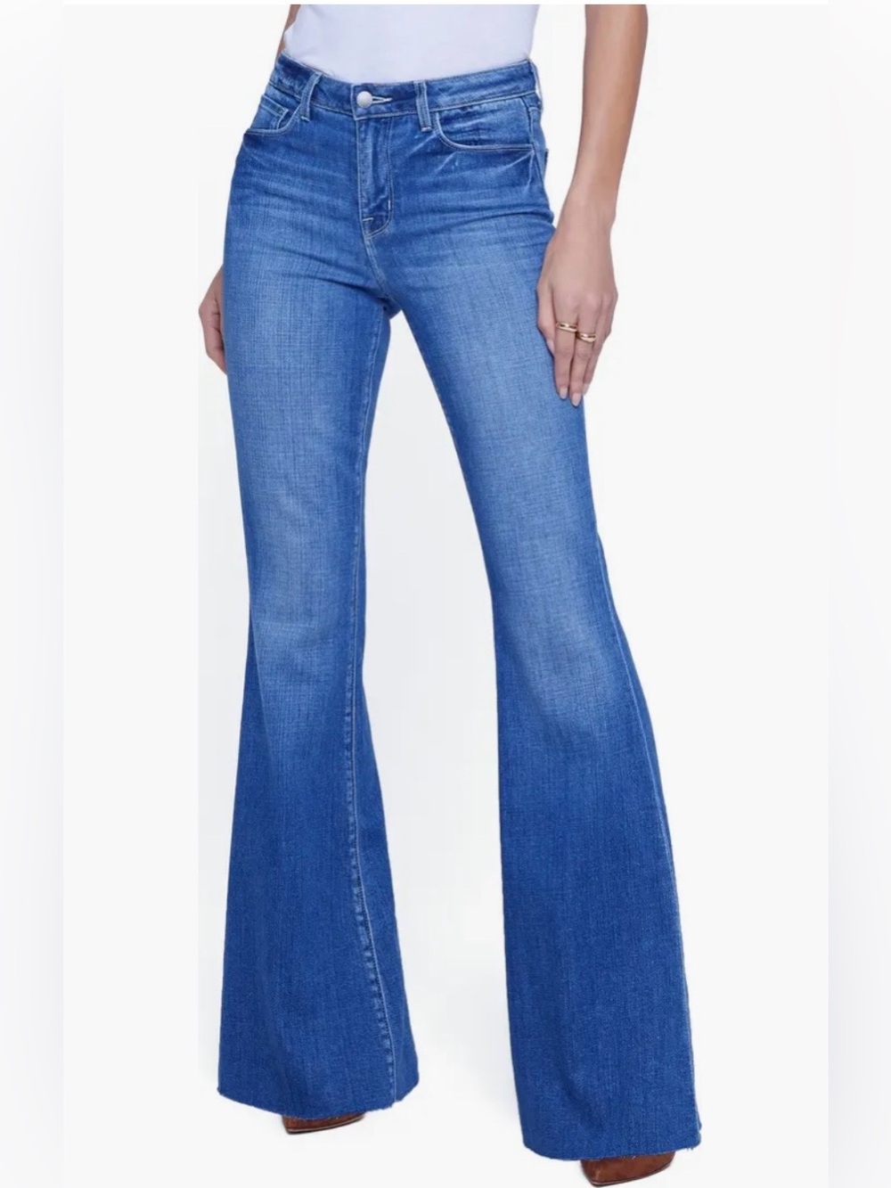 L’AGENCE Sera High Waist Flare Jeans bordello wash size 25 - Picture 1 of 10